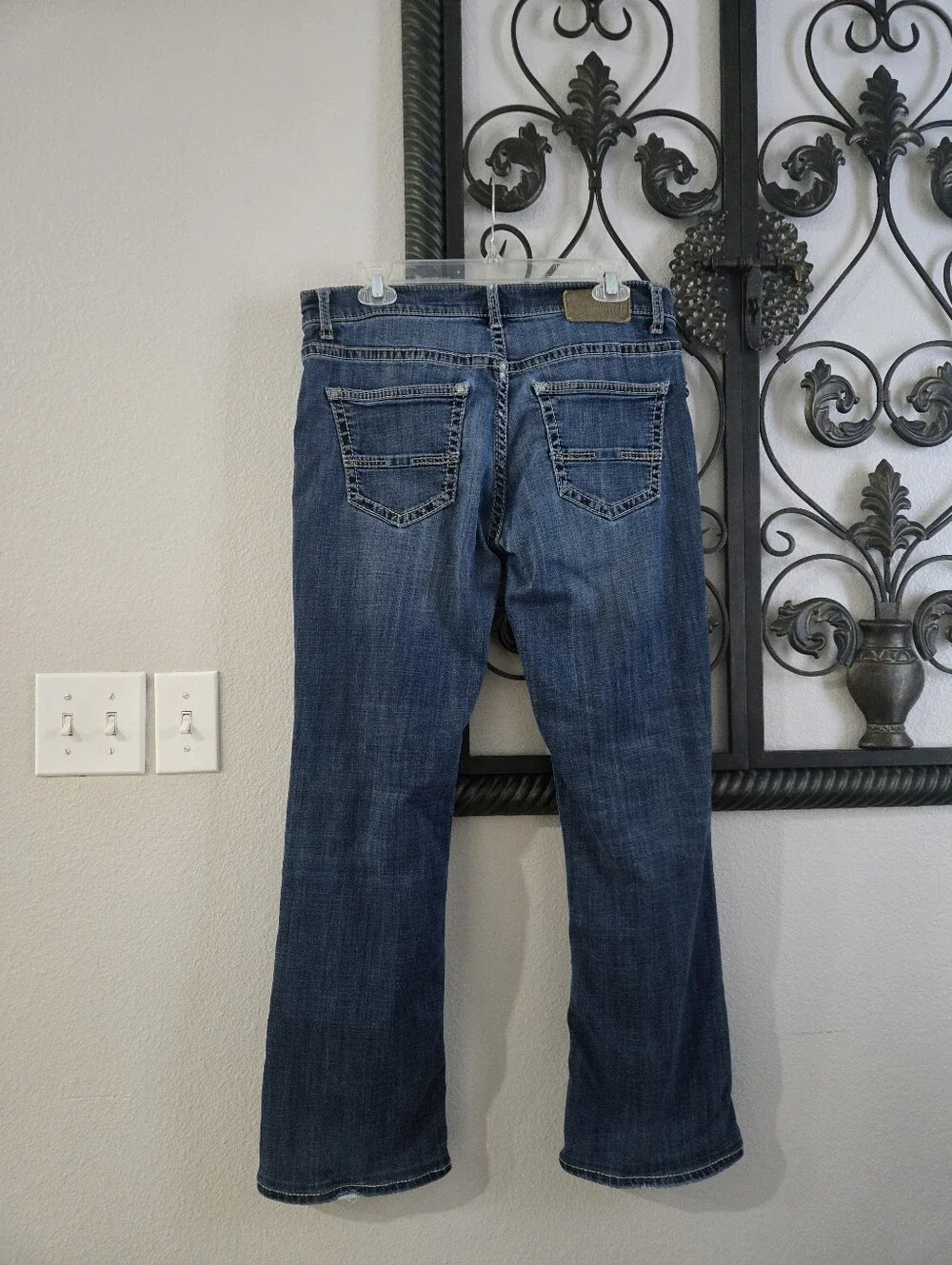 BKE Men's Medium Blue Aiden Bootcut Jeans